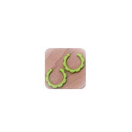 Green Flower Hoop Earrings for Women Floral Hoop Earrings Dainty Hoop Earrings 70s Earrings Jewelry Gifts for Girls