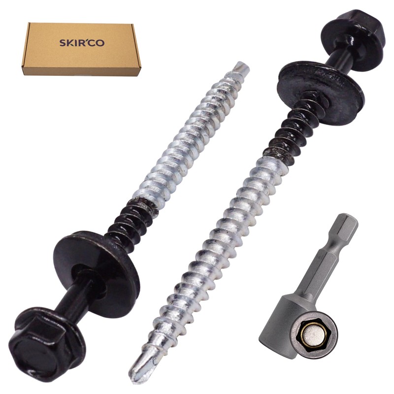 SKIR'CO (Pack of 50) Painted Roofing Screws 4.8 x 70