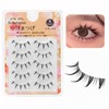 False Eyelashes, Natural, Transparent Axis, False Eyelashes, Handmade Upper Eyelashes,