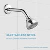 OFFO Shower Arm with Flange 25cm(10 inch) Universal Wall-Mounted Replacement