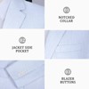 Mens Seersucker Suit 2 Piece Regular Fit Beach Striped Blazer