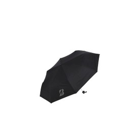 Bridgestone UM2403BK Folding Silver Umbrella, Black, 2024 Model
