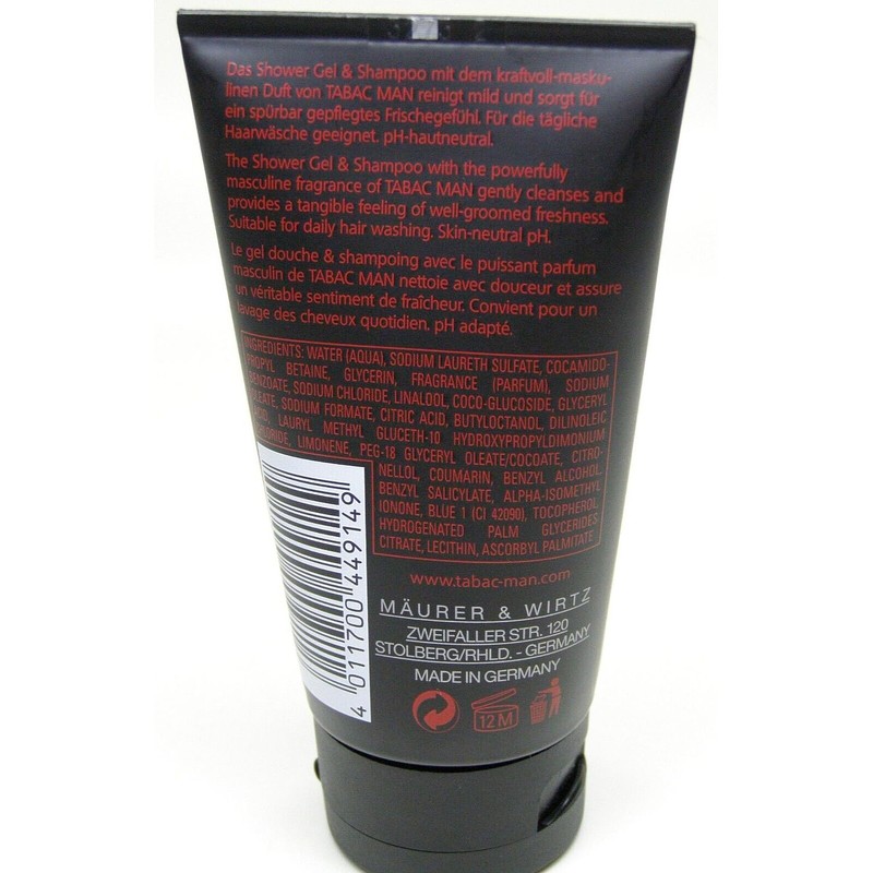 Tabac Man 5x Shower Gel & Shampoo 75 ml (Total
