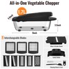 8 Blade All-in-1 Vegetable Chopper Mandoline Slicer with Container, Food