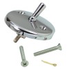 DANCO Bath Tub Overflow Plate with Trip Lever, Chrome, 1-Pack