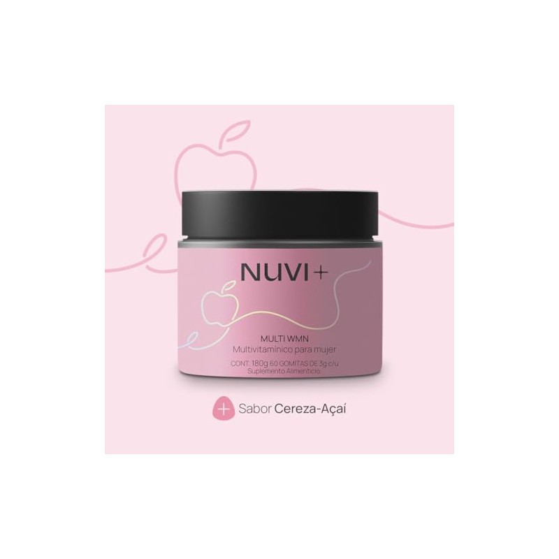 Nuvi Multivitamínico Gomita Mujer Libre Complejo Suplemento Alimenticio 100 Natural
