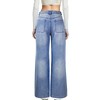 PAOLA RIBONI Baggy Mid Waisted Wide Leg Jeans for Woman