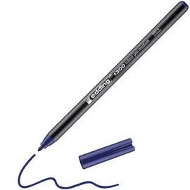 edding 1300 Colour Pen Medium - Blue - 1 Pen - Round Nib 2 mm - Felt Pen for Drawing and Writing - Felt Pen for School, Mandalas, Bullet Journals