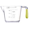 KitchenCraft Colourworks 3 Piece Acrylic Measuring Jug Set, Stackable Jugs
