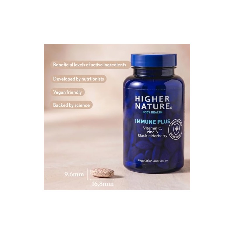 Higher Nature Immune Plus - Vitamin C with Zinc -