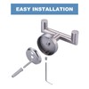 ALEASHA Shower Towel Hook Brushed Nickel, Stainless Steel Towel Hanger,