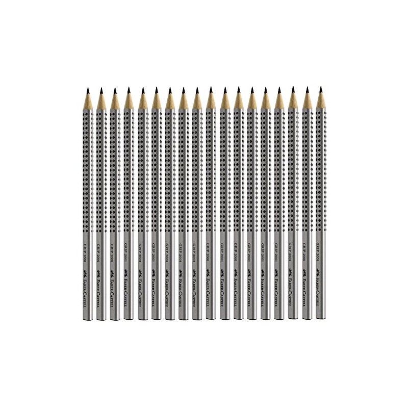 Faber Castell Grip 2001, Pack of 6 Pencils.