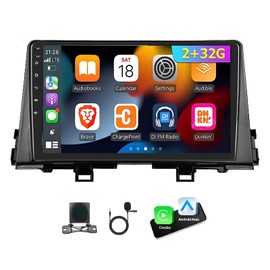 Car Stereo Radio Compatible for Kia Morning Picanto 2016-2019 with Carplay&Android Auto, 9" IPS Touchscreen Headunit Tablet Pad Media Player w/WiFi GPS Navigation BT Backup Camera Mic