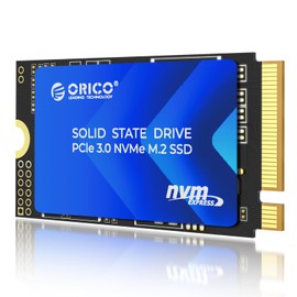 ORICO M.2 2242 NVMe SSD 256GB, PCIe 3.0 with 3200MB/s Read Speed, TLC NAND, Copper Heatsink for Laptops, Mini PCs, IoT Devices, and DIY External Drives - J10-2242