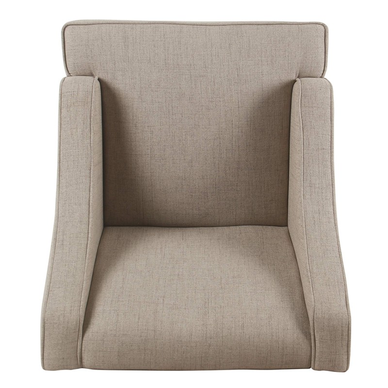 HomePop Swoop Arm Accent Chair, Tan