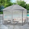 COWVIE Gazebo Replacement Netting Screen, 12' x 12' Universal Gazebo