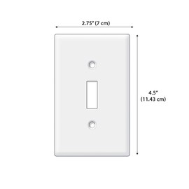WIRESTER Single Gang Toggle Light Switch Plate/Wall Plate Cover - Solid Yellow