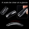 Sdhgerh 120 Stück Full Cover Nail Tips Clear Nageltips für