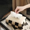 Stylish Tissue Box, Tissue Case, Stylish, Black & White, Waterproof,