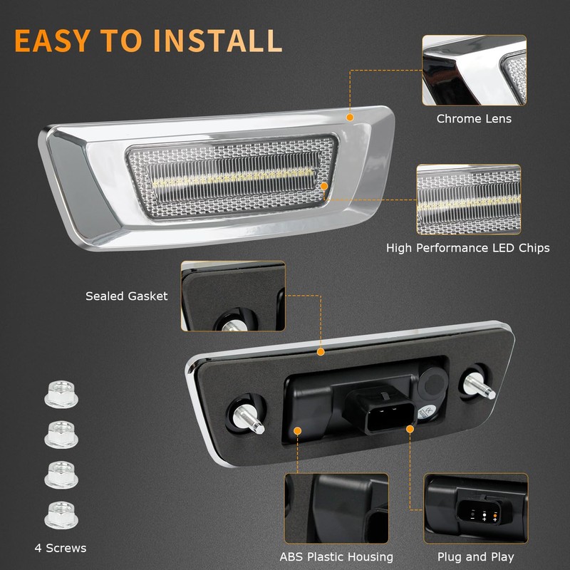 HERCOO Side Marker Turn Signal Lights LED Position light Compatible