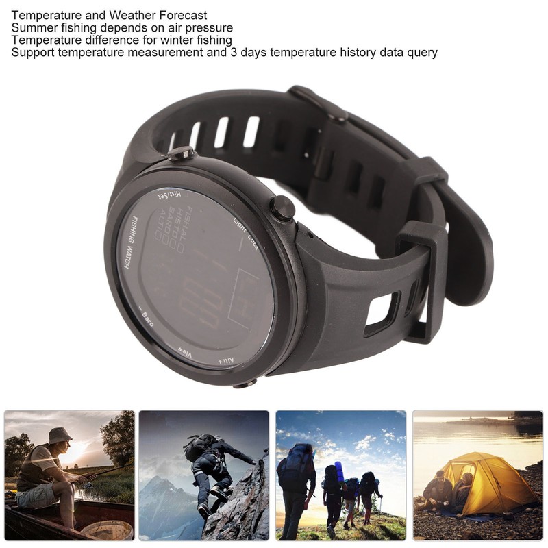 Barometer Watch Waterproof Backlight Multi Functional Altimeter Thermometer Watch for
