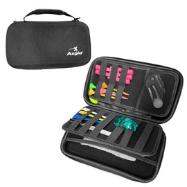 Axglo Golf Accessories Storage Case | Lightweight & Practical Golf Storage Organizer with Carabiner | Large Storage Space for Tees, Gloves, & Ball Caps Perfect Golf Gifts | Black