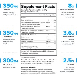 LEGION LEGION- All Natural Nitric Oxide Preworkout Drink to Boost Energy, Creatine Free, Naturally Sweetened, Beta Alanine, Citrulline, Alpha GPC (Blood Orange)