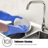 Rubber cleaning gloves yellow 3 or 6 Pairs for Household,Reuseable