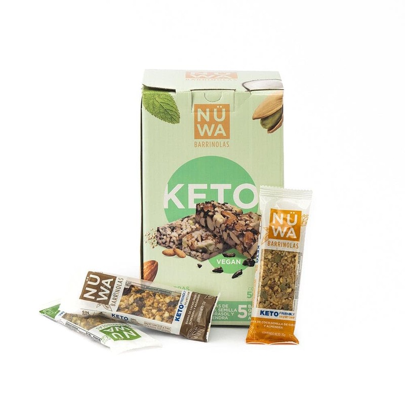 MIX PACK NÜWA KETO: Barritas de Cacao, Coco y Quinoa