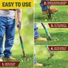 Papa's Tools Weed Puller Tool, 44" Stand Up Weeder Garden