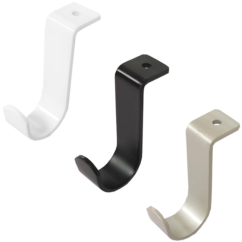 Kowibcl Curtain Rod Brackets for Ceiling-Mounted, Drapery Rod Holder for
