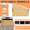Bamboo Wood Stove Top Cover with Handles for Gas Burners/RV