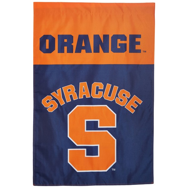 BSI PRODUCTS, INC. - Syracuse Orange 2-Sided 28" x 40" Banner with Pole Sleeve - SU Football, Basketball & Baseball Pride - High Durability for Indoors & Outdoors - Great Gift Idea - Syracuse