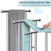 40" Tall Freestanding Towel Racks for Bathroom, 3 Tier Floor