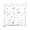 TupTam Children's Cushion Cover Decorative Patterned Grey Galaxy Size: 40