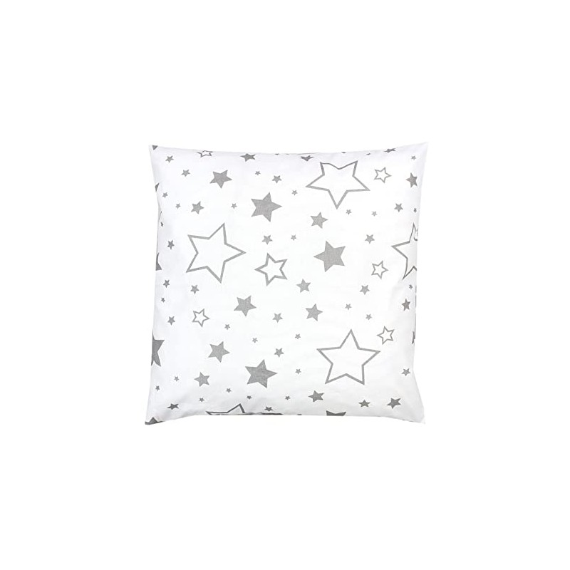 TupTam Children's Cushion Cover Decorative Patterned Grey Galaxy Size: 40