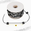 Partsam Double Male Bullet Plugs 2 Prong Continuous Wire Harness