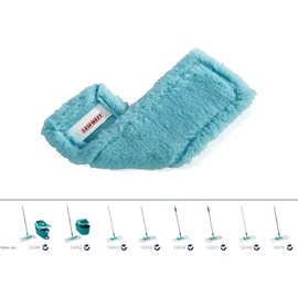 Leifheit Profi XL static plus Mop Cover, for All Floor Types, Attracts Dust and Hair Like a Magnet, Floor Mop Replacement Cover for Smooth Floors, Dust Mop for the Floor