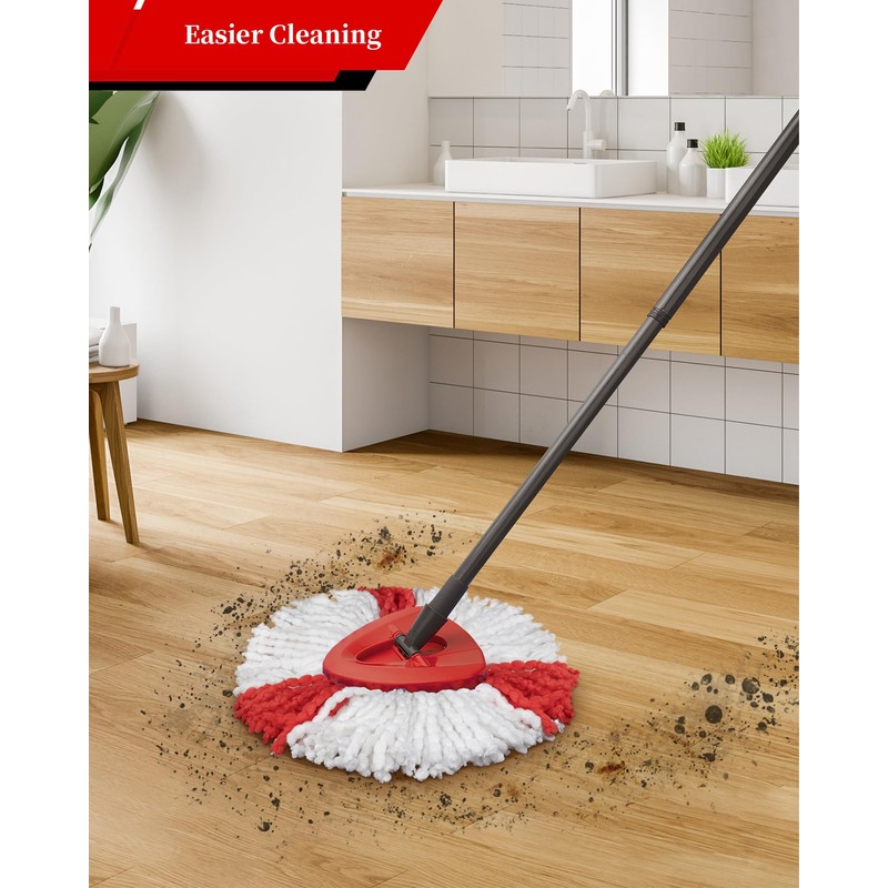 3 Pack Mop Replacement Heads Compatible with Vileda 2-in-1 Turbo