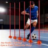Kvittra 6PCS 6FT Adjustable Soccer Agility Training Poles, Soccer Agility