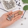 Cheriswelry 100Pcs Alloy Large Hole Spacer Beads Tibetan Column Beads