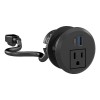 BBF 2-inch Desktop Power Grommet with AC Outlet and USB-A/USB-C
