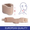 Toros-group Soft, 100% Cotton Neck Support Brace, Adjustable Cervical Collar,
