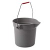ラバーメイド(Rubbermaid) BRUTEバケツ(S) 9.5LグレーFG296300GRAY