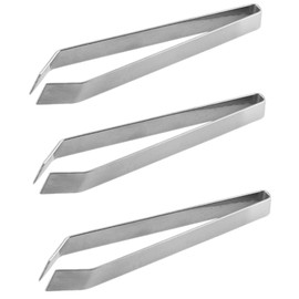 3Pcs Fish Bone Tweezers Stainless Steel Fish Bone Remover Tongs Slant Fish Bone Picker Bone Remover Tools for Removing Fish Bones Pulling Out Chicken Feathers
