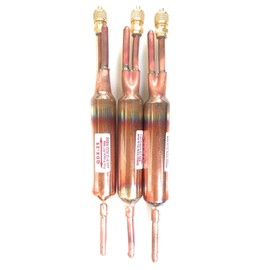 3PC FILTER DRIER REFRIGERANT LIQUID LINE WITH CHARGING VALVE 1/4 X 1/4 25 grams