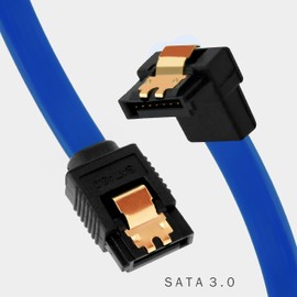 BIGtec SATA Cable 0,1m blau gerade/unten