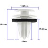 TUDOUZZZ Rivet Bumper Clip Car Interior Clip Plastic Rivet Pips