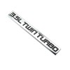 Chrome Finish Metal Emblem 3.5L Twin Turbo Badge (Red &