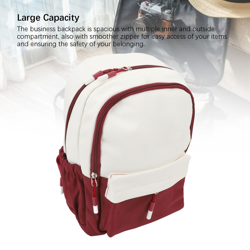 Backpack Simple Style Waterproof Versatile Large Capacity Laptop Work Business